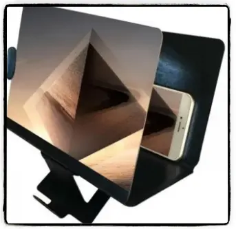 Zvětšovací 3D obrazovka k mobilnímu telefonu (Černá)
