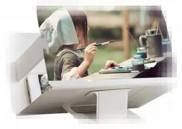 Zvětšovací 3D obrazovka (Bílá)